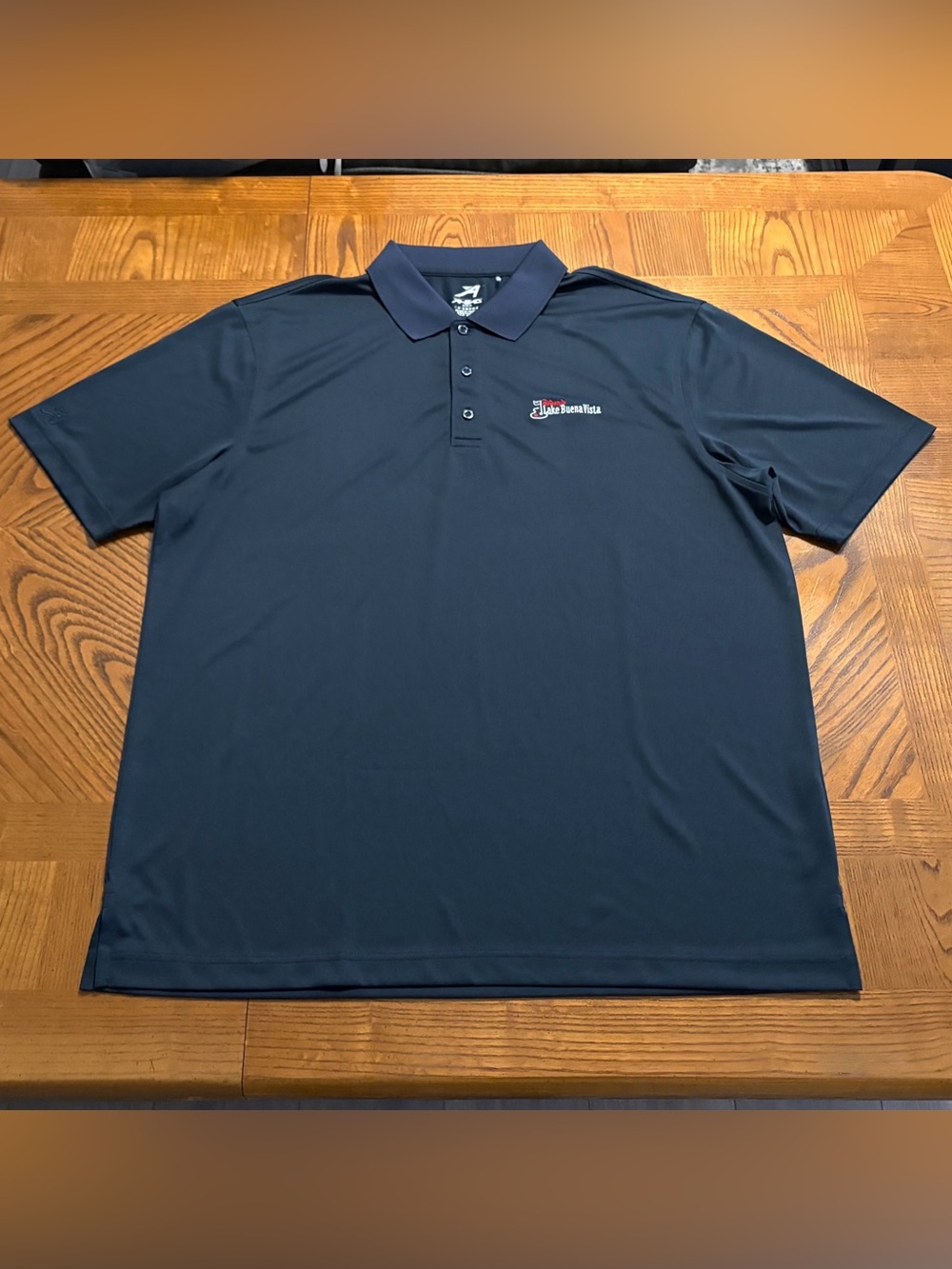 NWOT Disneys Lake Buena Vista Golf Performance Dark Navy Blue Polo Men’s Size XL